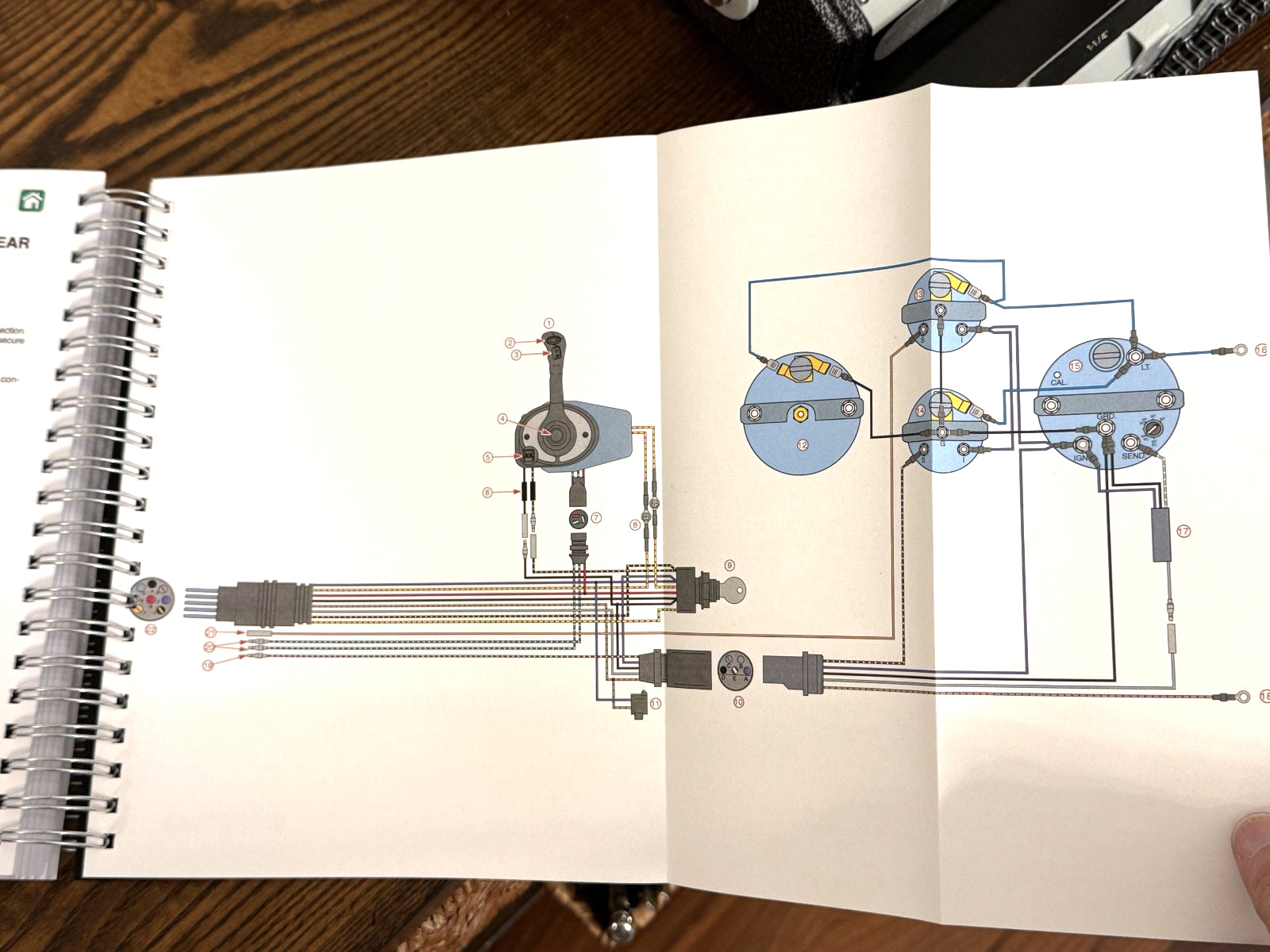 MERCURY 115 FourStroke Engine Service Manual WIRE BOUND, COVERS, LARGE FOLDOUTS!