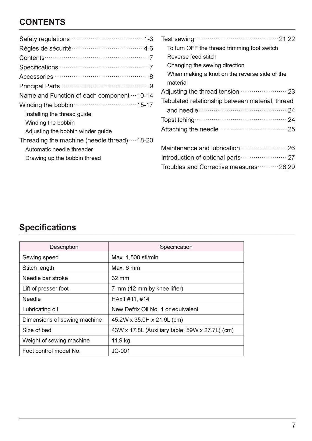 JUKI TL-2020 PE Sewing Machine Instruction User Manual TOUGH WIRE BINDING/COVERS