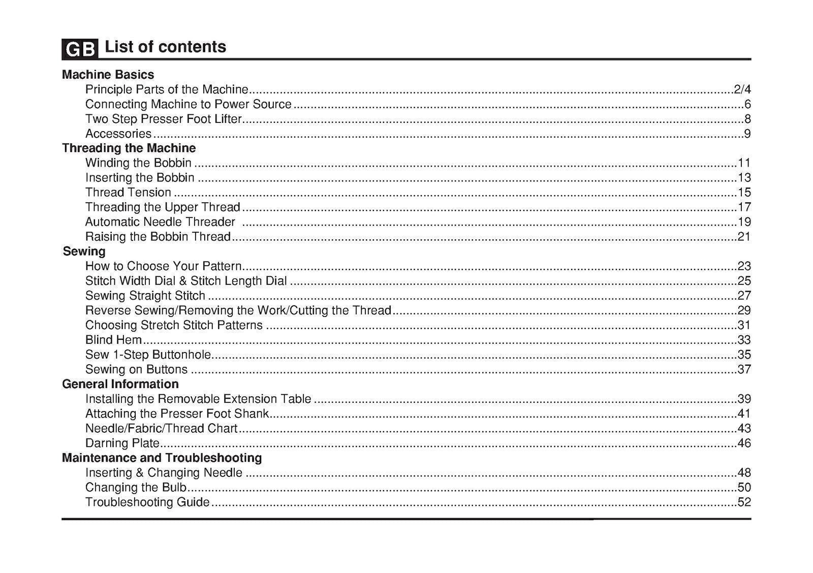 SINGER 2273 Sewing Machine User Manual Instruction Book