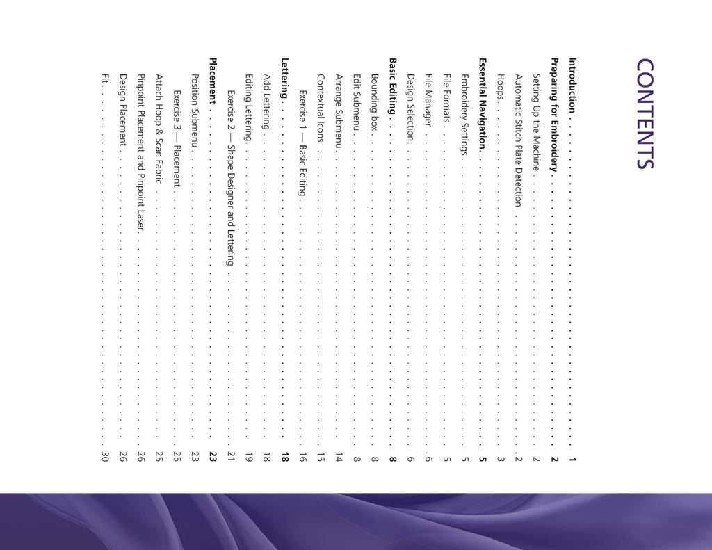 BERNINA 990 Embroidery Workbook Manual - STEEL WIRE BOUND - PROTECTIVE COVERS