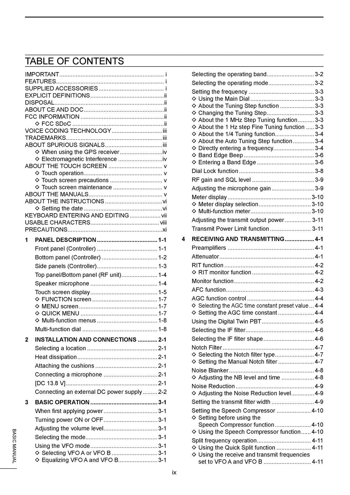 ICOM IC-905 Transceiver Basic User Manual - STEEL WIRE BOUND - PROTECTIVE COVERS