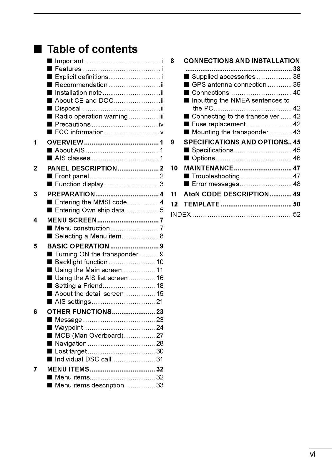 ICOM MA-510TR TRANSPONDER INSTRUCTION MANUAL - STEEL WIRE BOUND - TOUGH COVERS