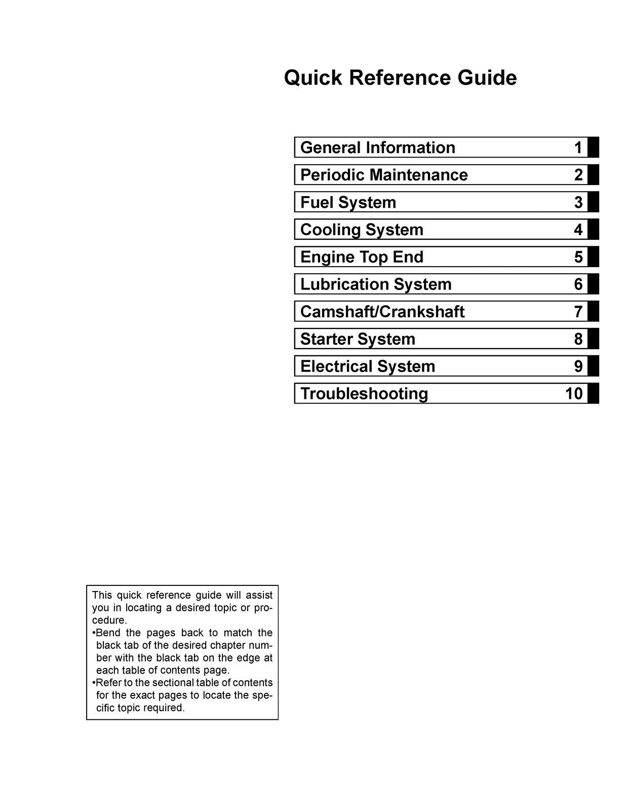 KAWASAKI FX921V FX1000V GAS ENGINE SERVICE MANUAL - WIRE BOUND - TOUGH COVERS
