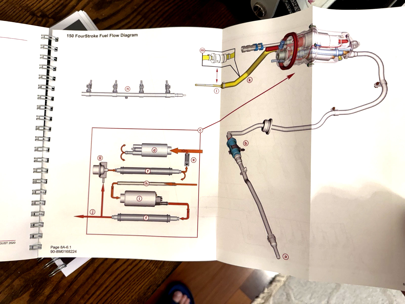 MERCURY 150 SEAPRO 150 PRO XS FOURSTROKE SERVICE MANUAL, BOUND, COVERS, FOLDOUTS