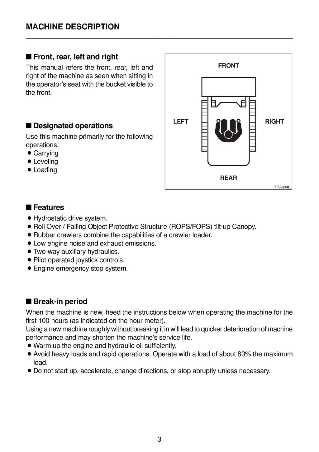TAKEUCHI TL 120 130 140 150 SERIES OPERATORS MANUAL - WIRE BOUND - TOUGH COVERS