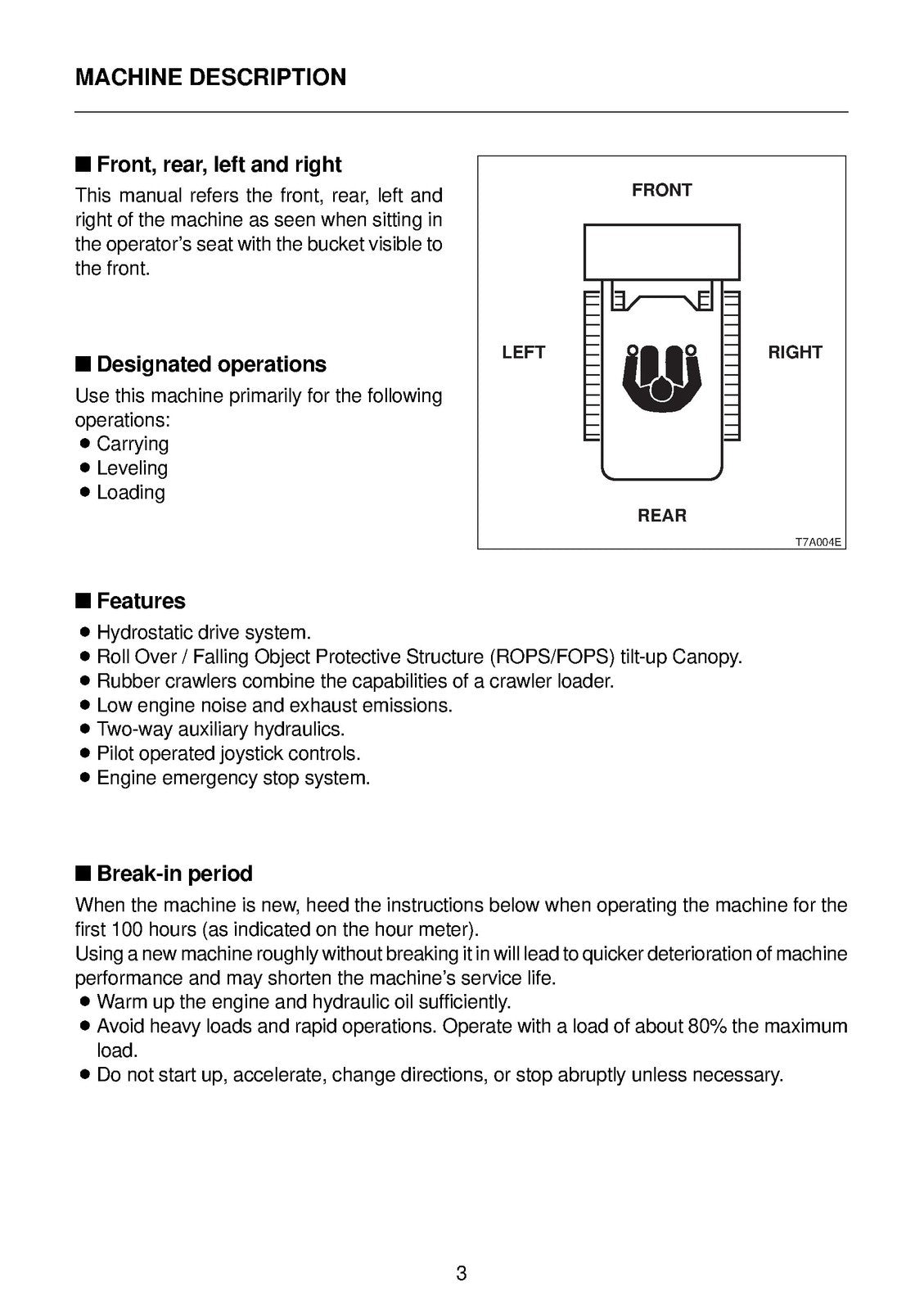 TAKEUCHI TL 120 130 140 150 SERIES OPERATORS MANUAL - WIRE BOUND - TOUGH COVERS