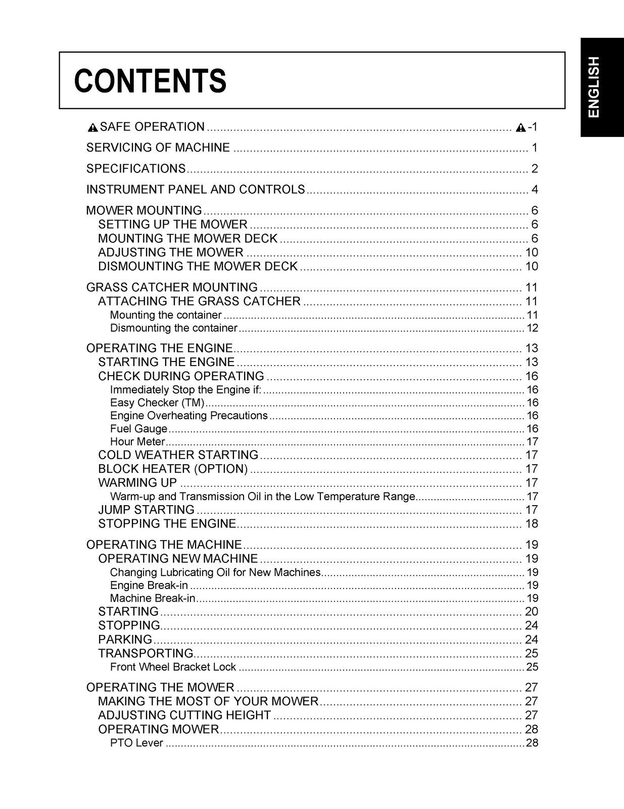 KUBOTA GZD15 GZD21 Ride on Zero Turn Mower User Manual, WIRE BOUND, TOUGH COVERS