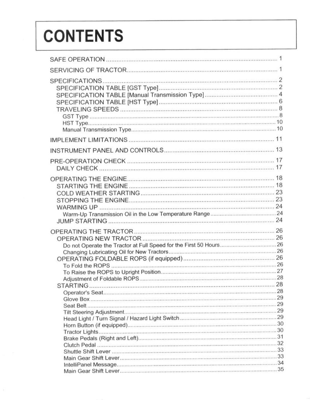 KUBOTA L3130 L3430 L3830 L4330 L4630 L5030 OPERATORS MANUAL - WIRE BOUND, COVERS