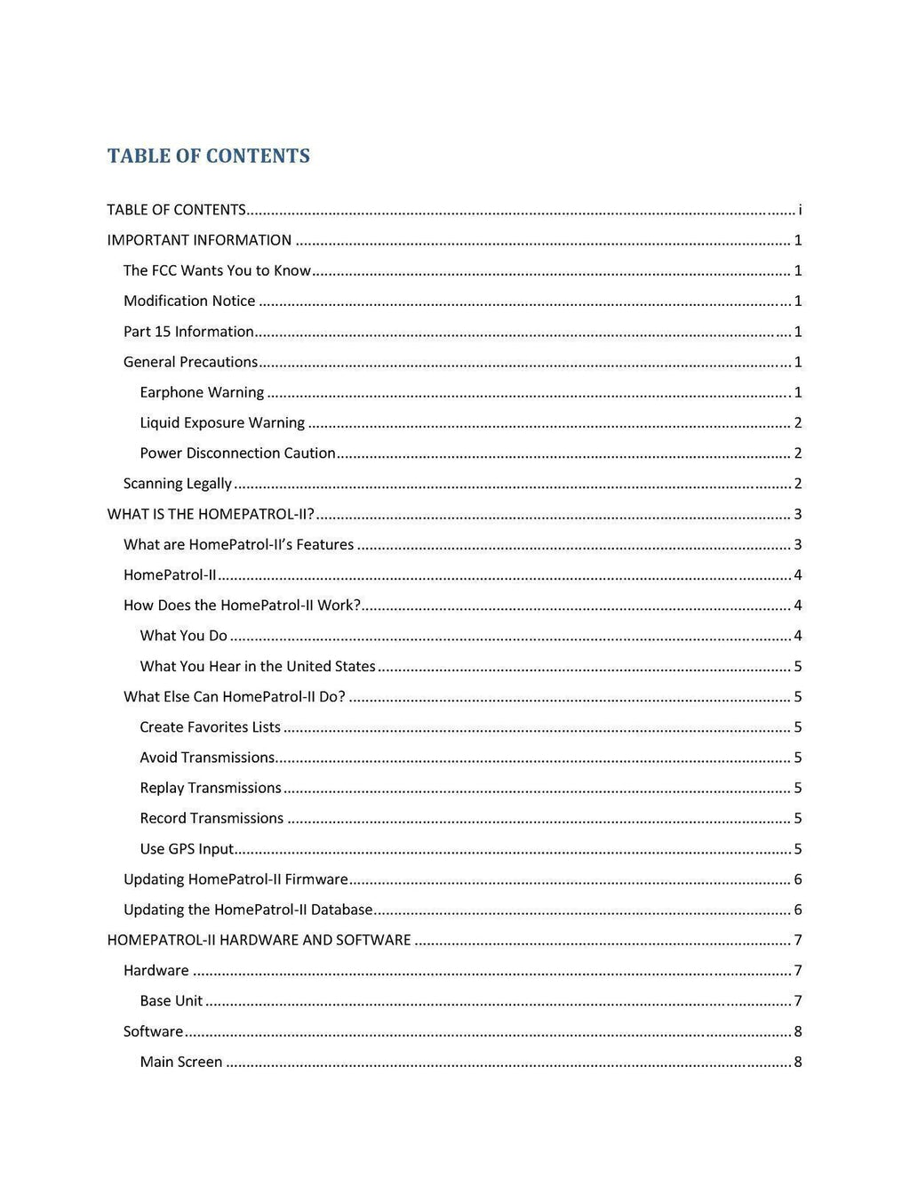 UNIDEN HOME PATROL II 2 User Manual Operation Guide  WIRE BOUND FULL COLOR PRINT