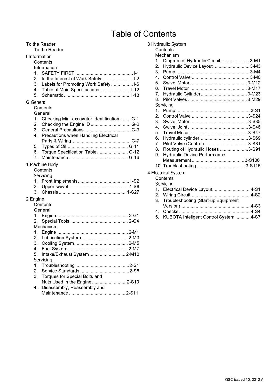 KUBOTA U-30-5 EXCAVATOR WORKSHOP MANUAL - STEEL WIRE BOUND - PROTECTIVE COVERS