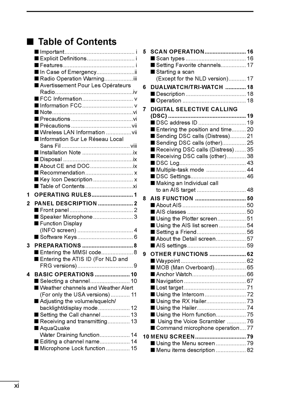 ICOM IC-M510 IC-M510E MARINE TRANSCEIVER INSTRUCTION MANAL - WIRE BOUND - COVERS