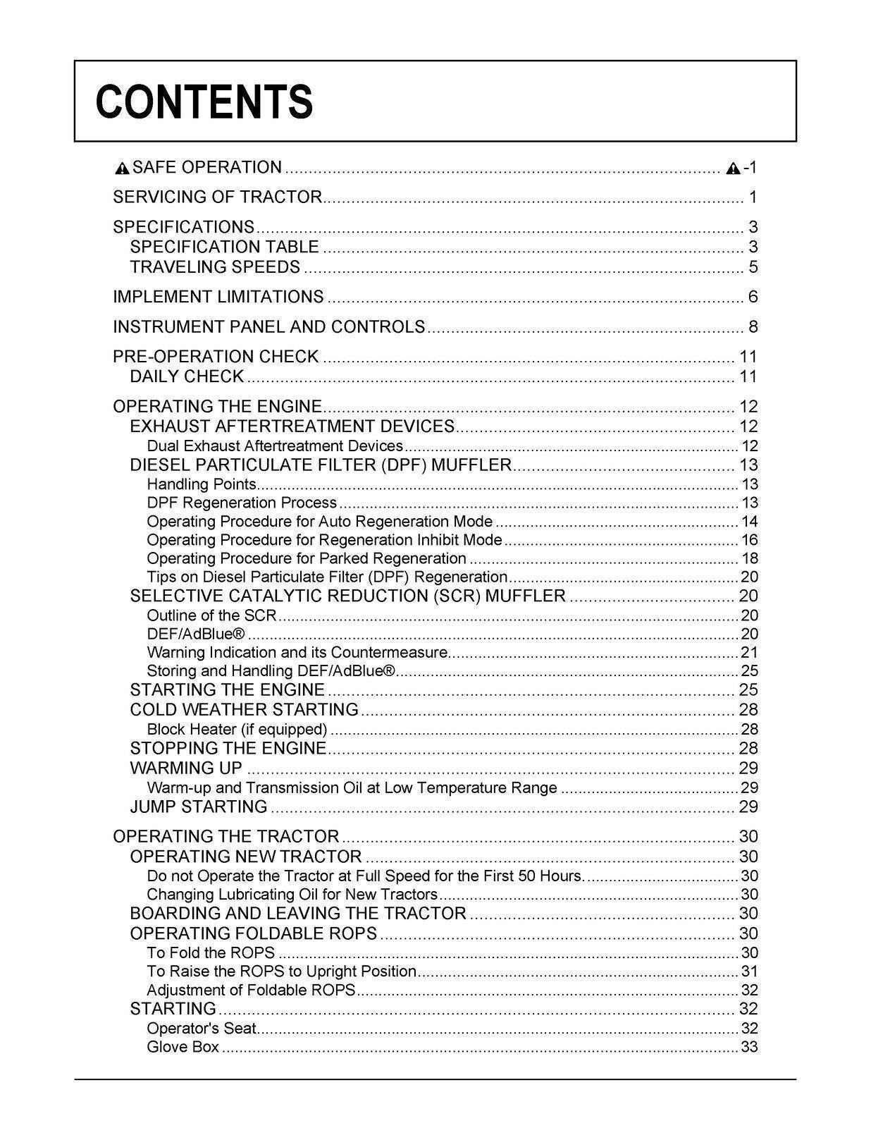 KUBOTA M5-091 M5-111 ROPS OPERATORS MANUAL - STEEL WIRE BOUND- PROTECTIVE COVERS