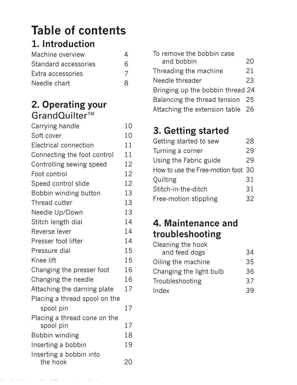 PFAFF GrandQuilter Hobby 1200 Instruction Manual Book - ROBUST WIRE BINDING
