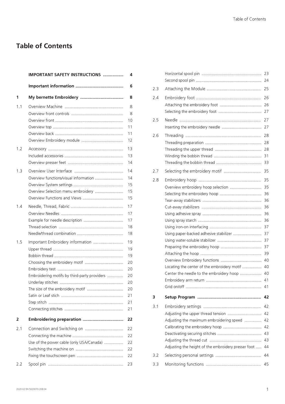 BERNINA BERNETTE B70 DECO User Manual Owners Instructions - STEEL WIRE BOUND