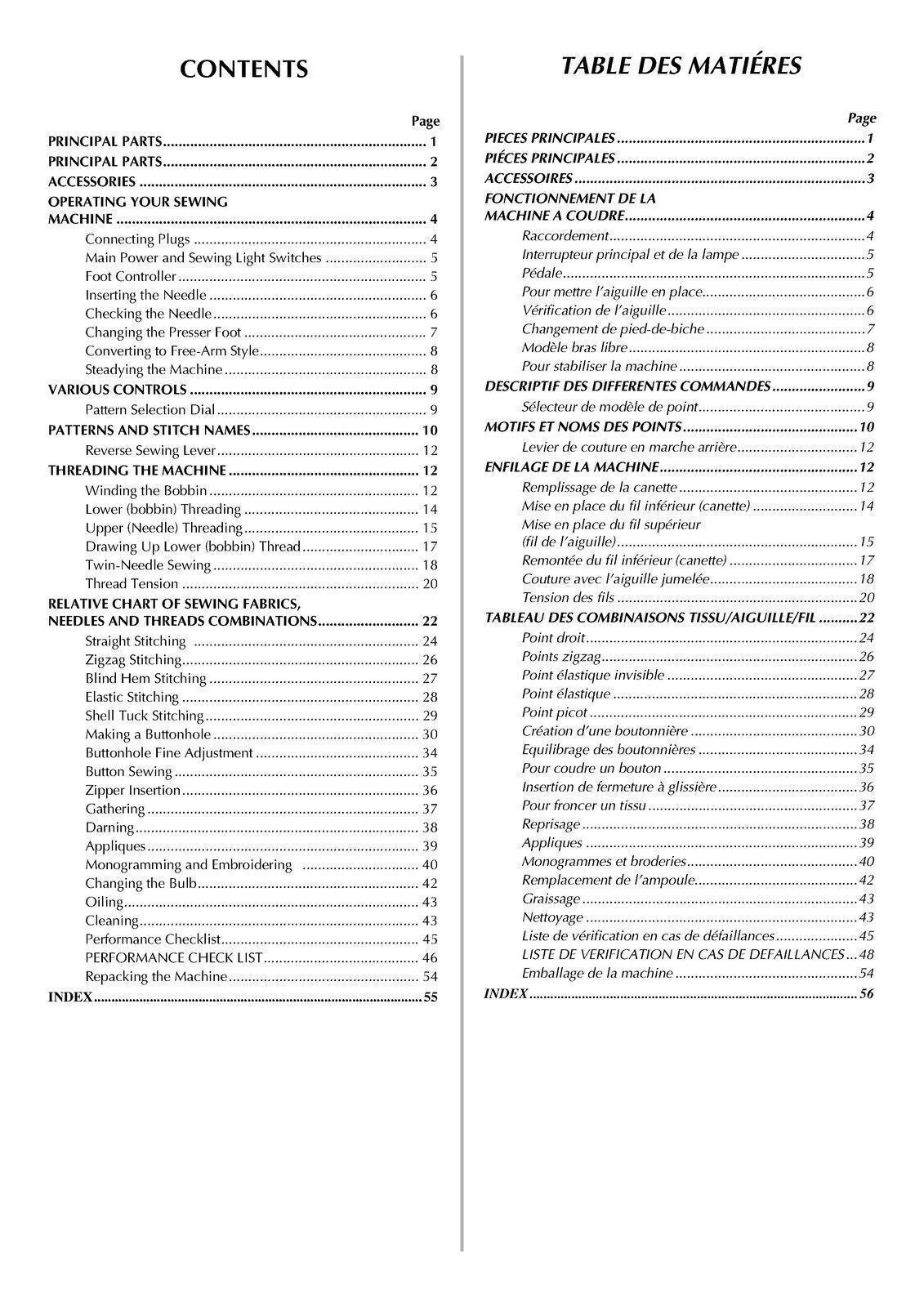BROTHER LS1520 Sewing Machine User Manual Operation Guide - STEEL WIRE BOUND