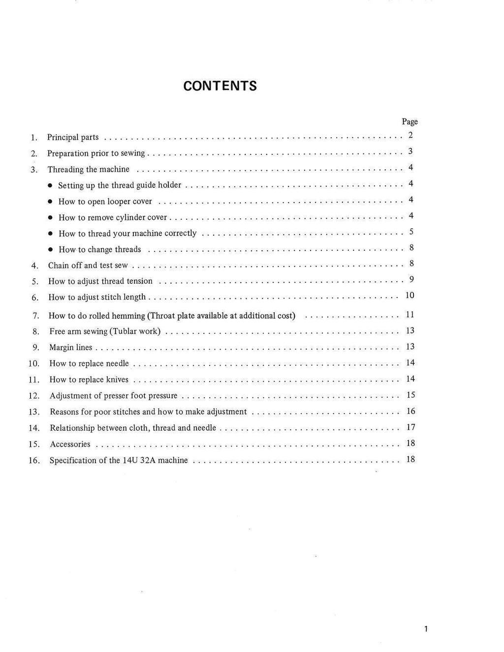 SINGER Overlock 14U32 14U32A User Manual Instructions [DURABLE WIRE BINDING]