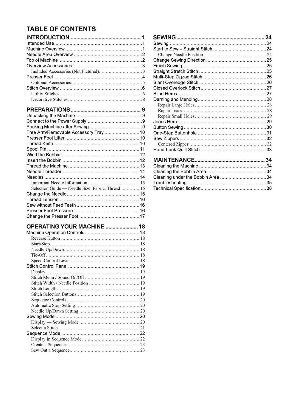SINGER HD 6700C HD 6705C Sewing Machine User Manual Operation Guide