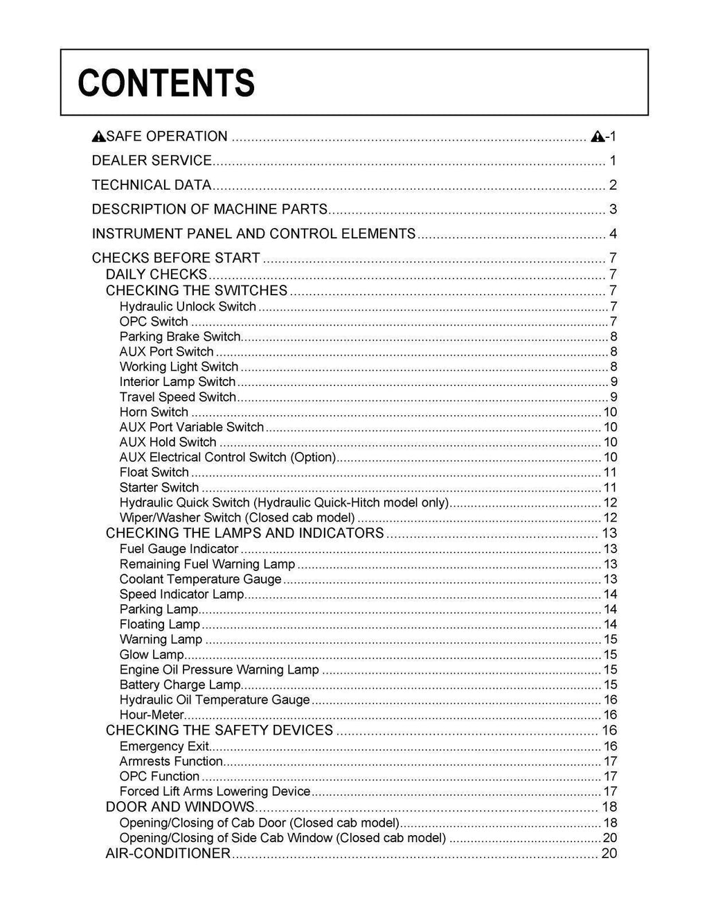 KUBOTA CTL SVL75 OPERATORS MANUAL - STEEL WIRE BOUND - THICK PROTECTIVE COVERS