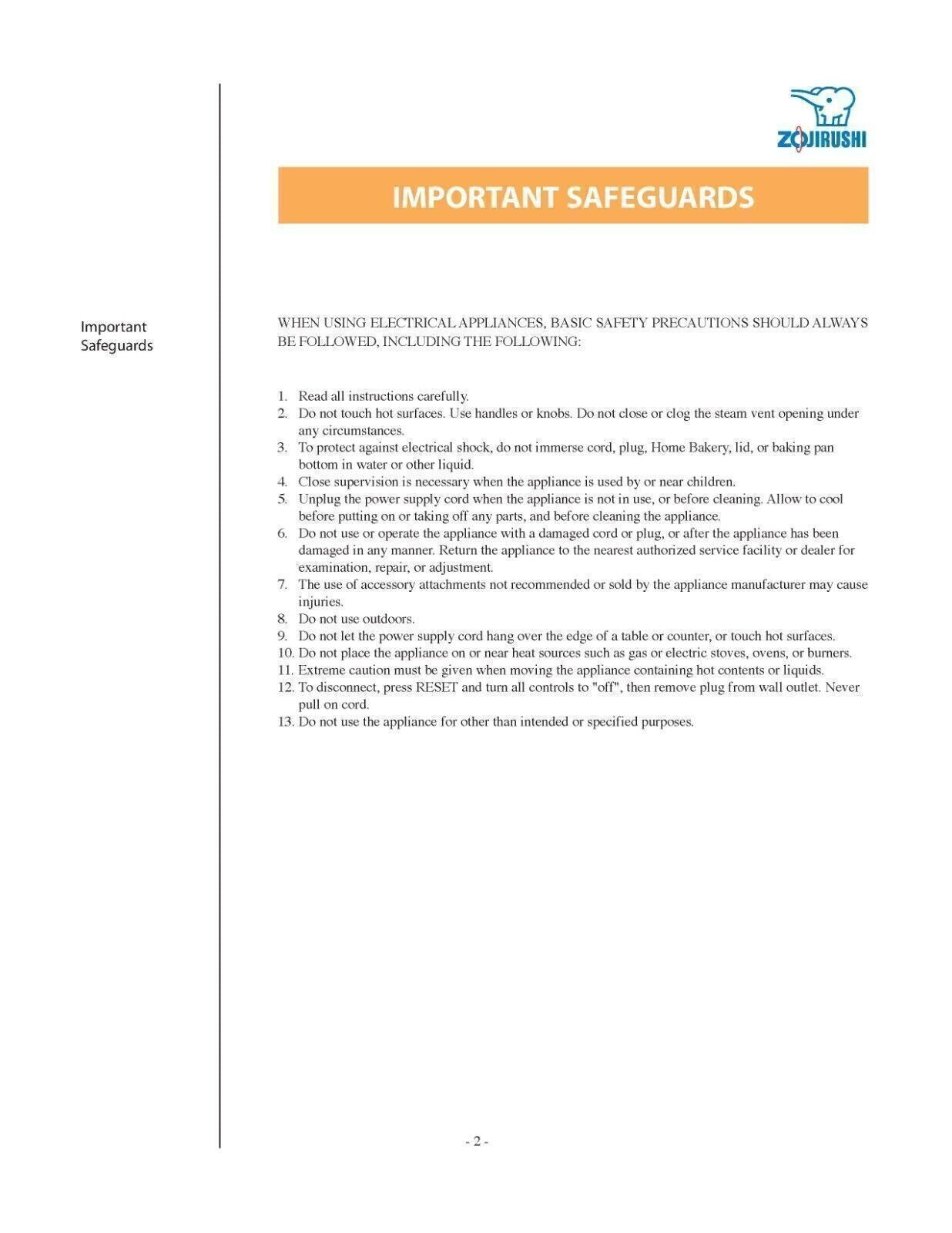 Zojirushi Bakery II Breadmaker BBCC-M15 Bread Machine User Manual + Recipes!