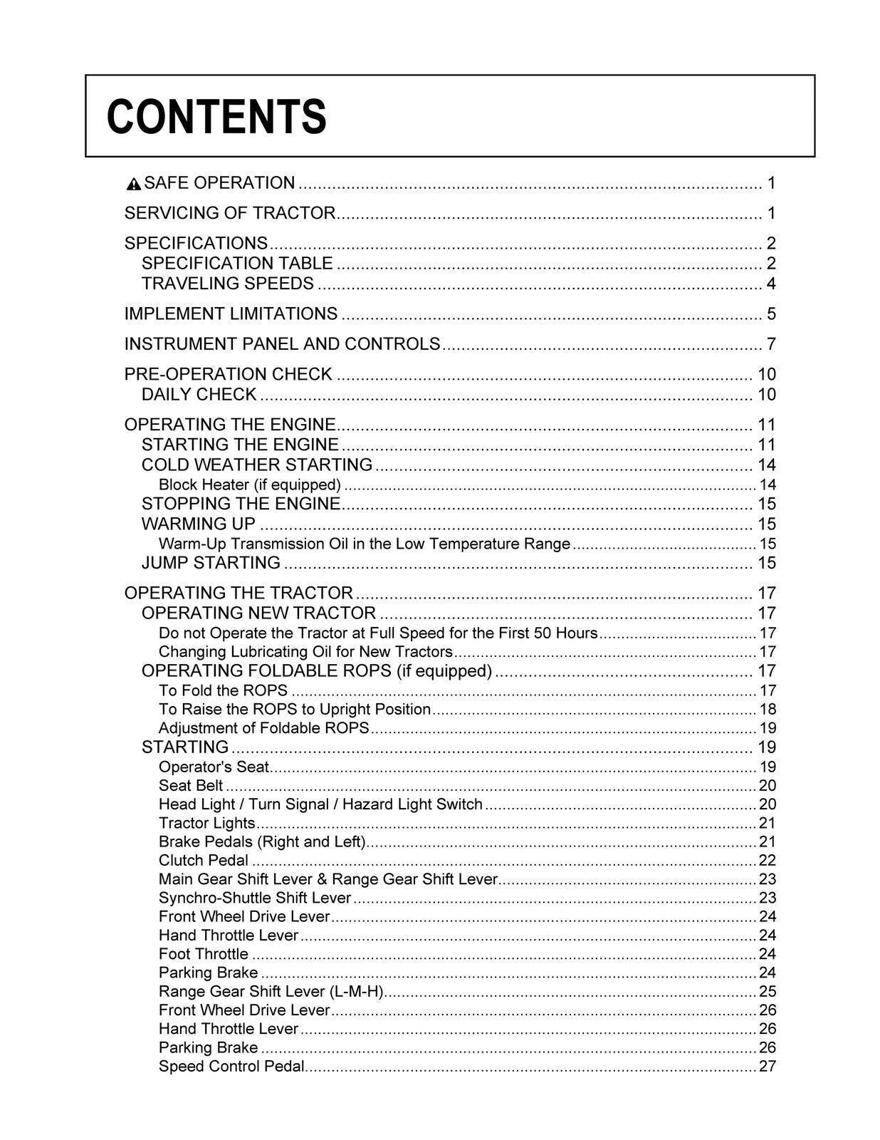 KUBOTA L4600 L4600HST OPERATORS MANUAL - STEEL WIRE BOUND - PROTECTIVE COVERS