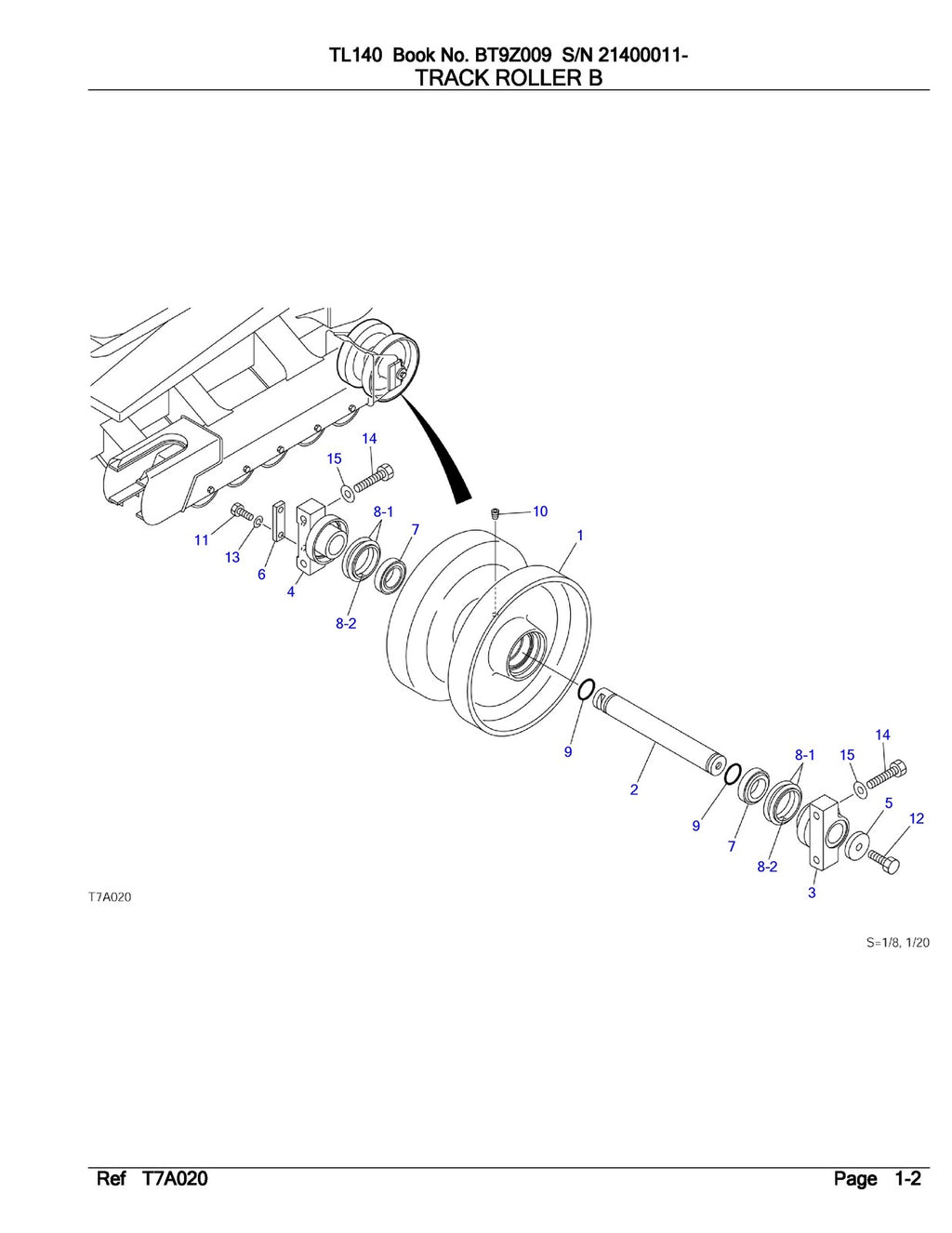 TAKEUCHI TL140 ILLUSTRATED PARTS MANUAL - WIRE BOUND - TOUGH COVERS
