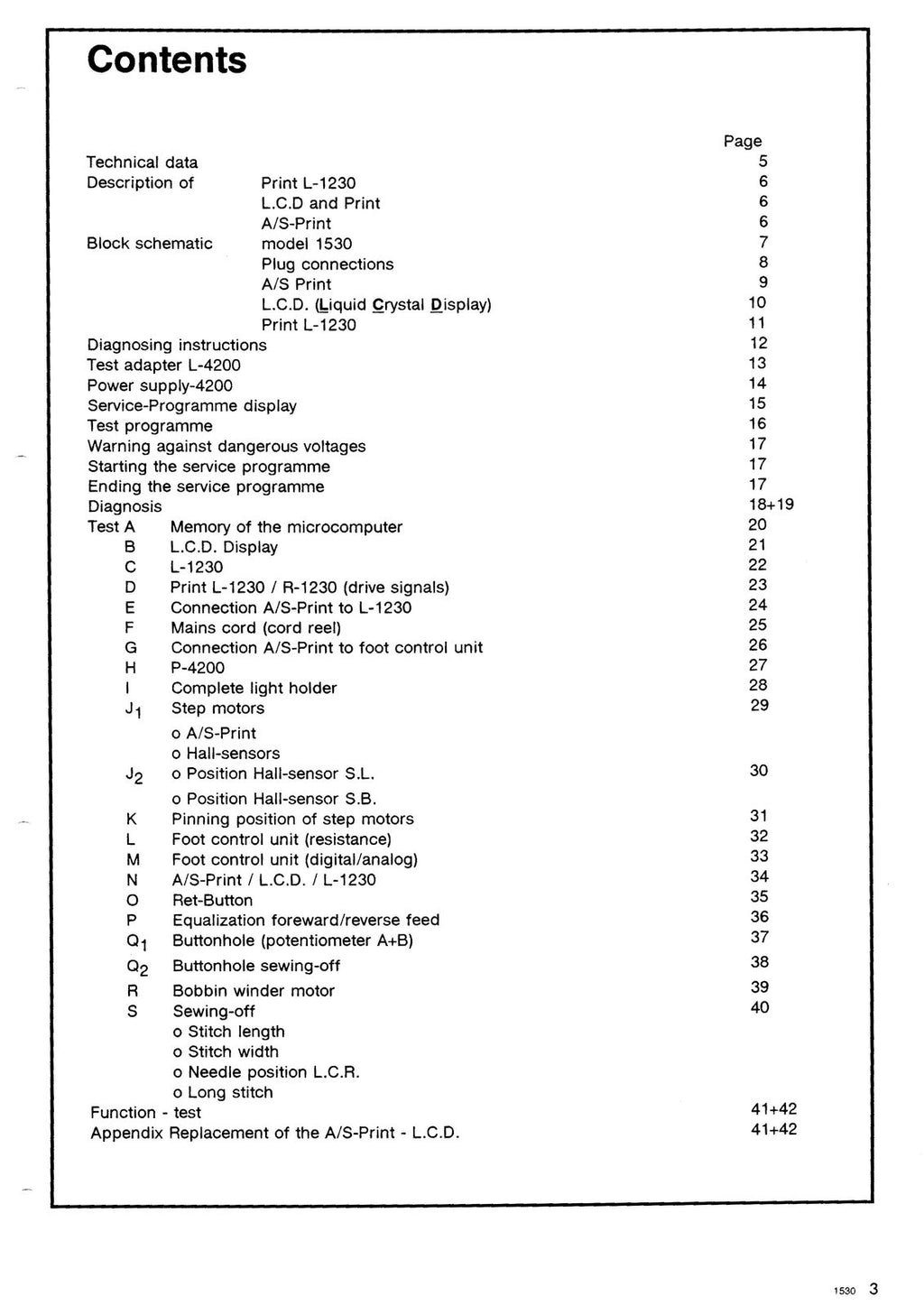 BERNINA 1530 SERVICE Manual (NOT User Manual) - STEEL WIRE BOUND - TOUGH COVERS