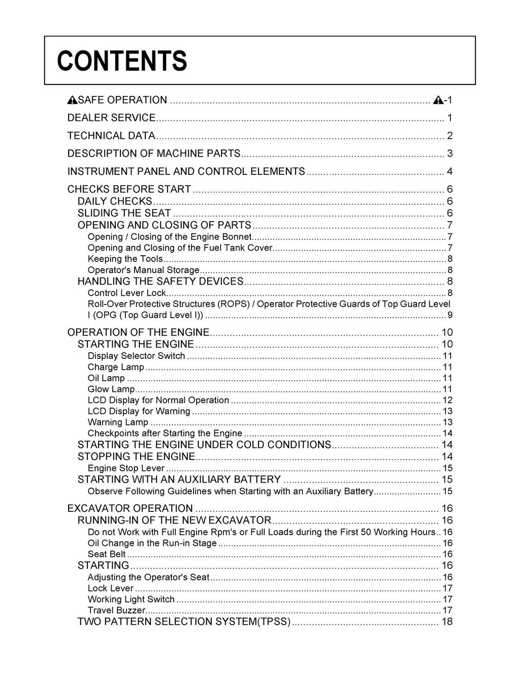 KUBOTA U25 EXCAVATOR OPERATORS MANUAL - STEEL WIRE BOUND - PROTECTIVE COVERS