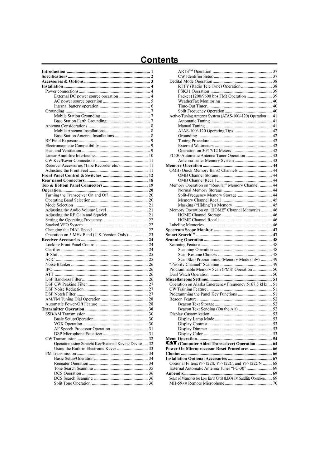 YAESU FT-897D Transceiver User Operating Manual - STEEL WIRE BOUND