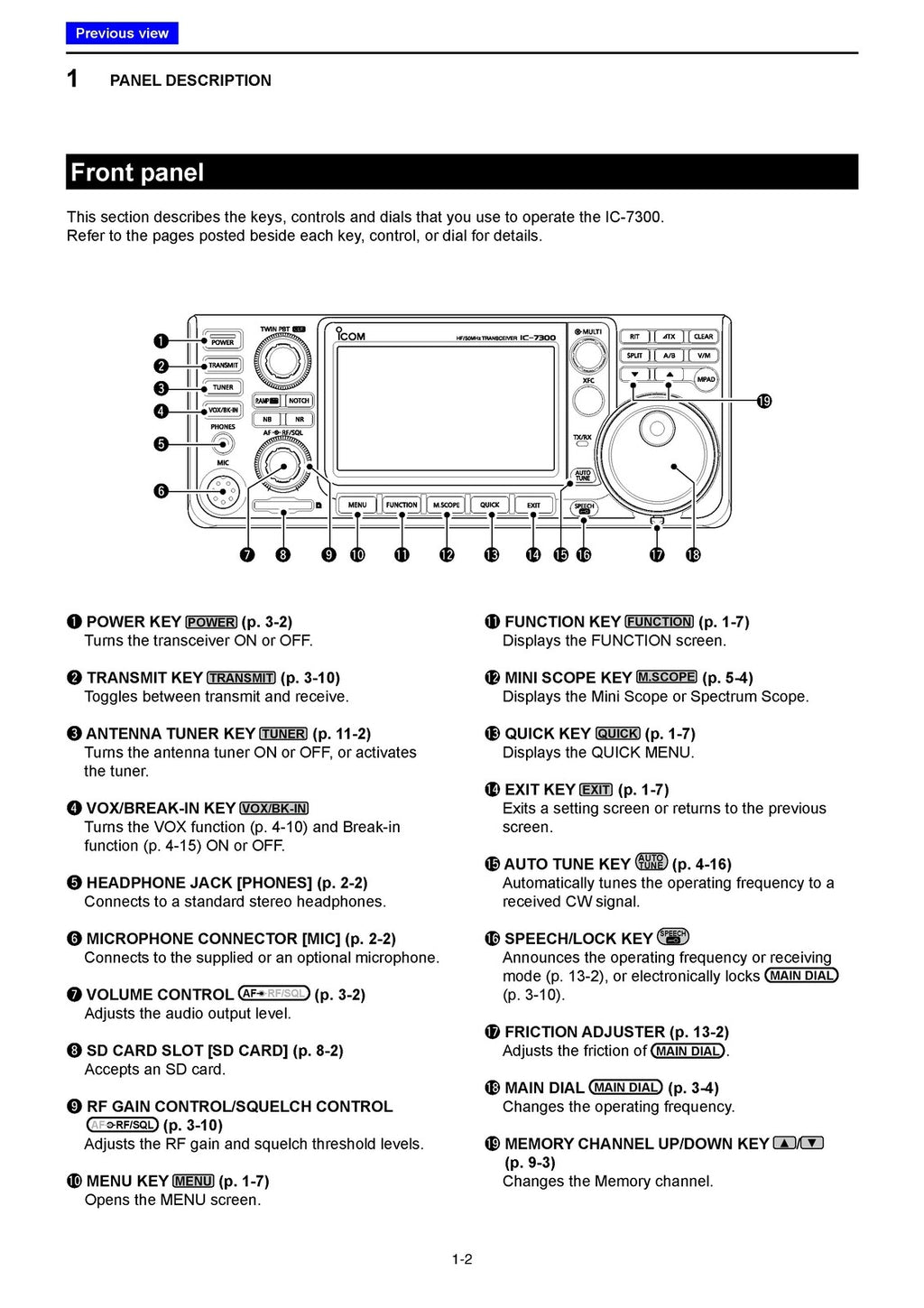 ICOM IC-7300 Transceiver Full Manual - 180 Pages - WIRE BOUND - TOUGH COVERS