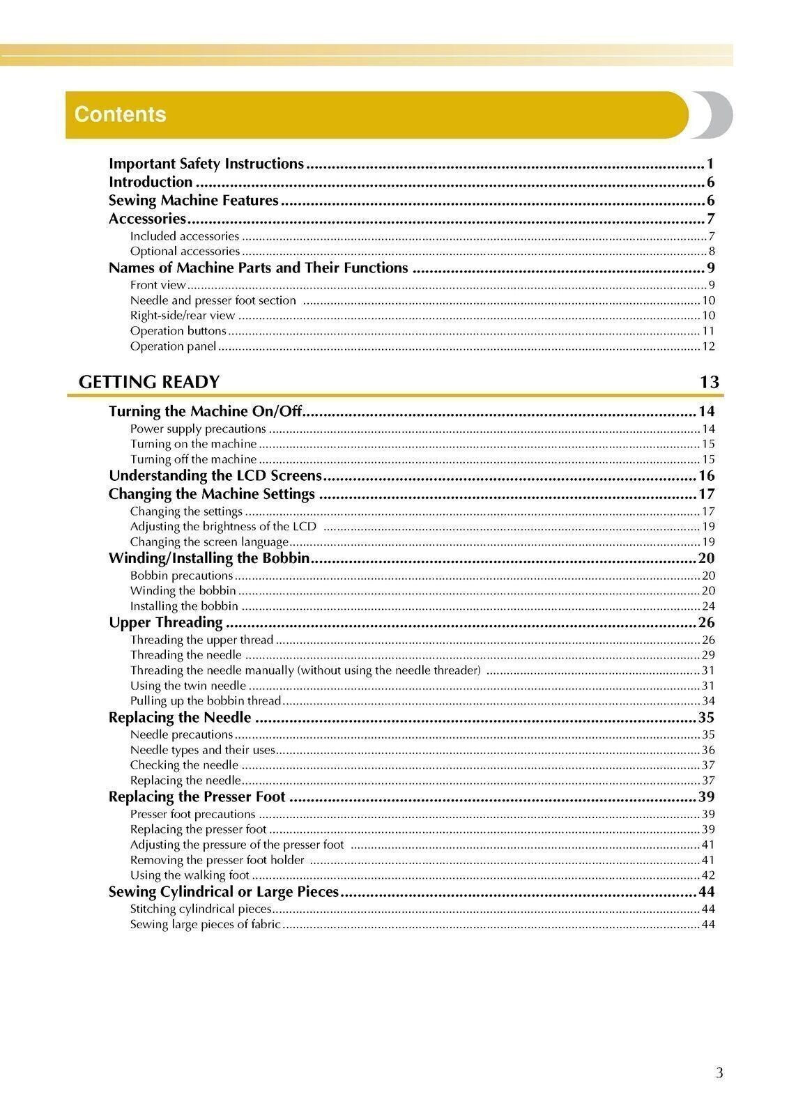 Baby Lock Quilter's Choice BLQC2 User Manual - TOUGH WIRE BINDING & COVERS