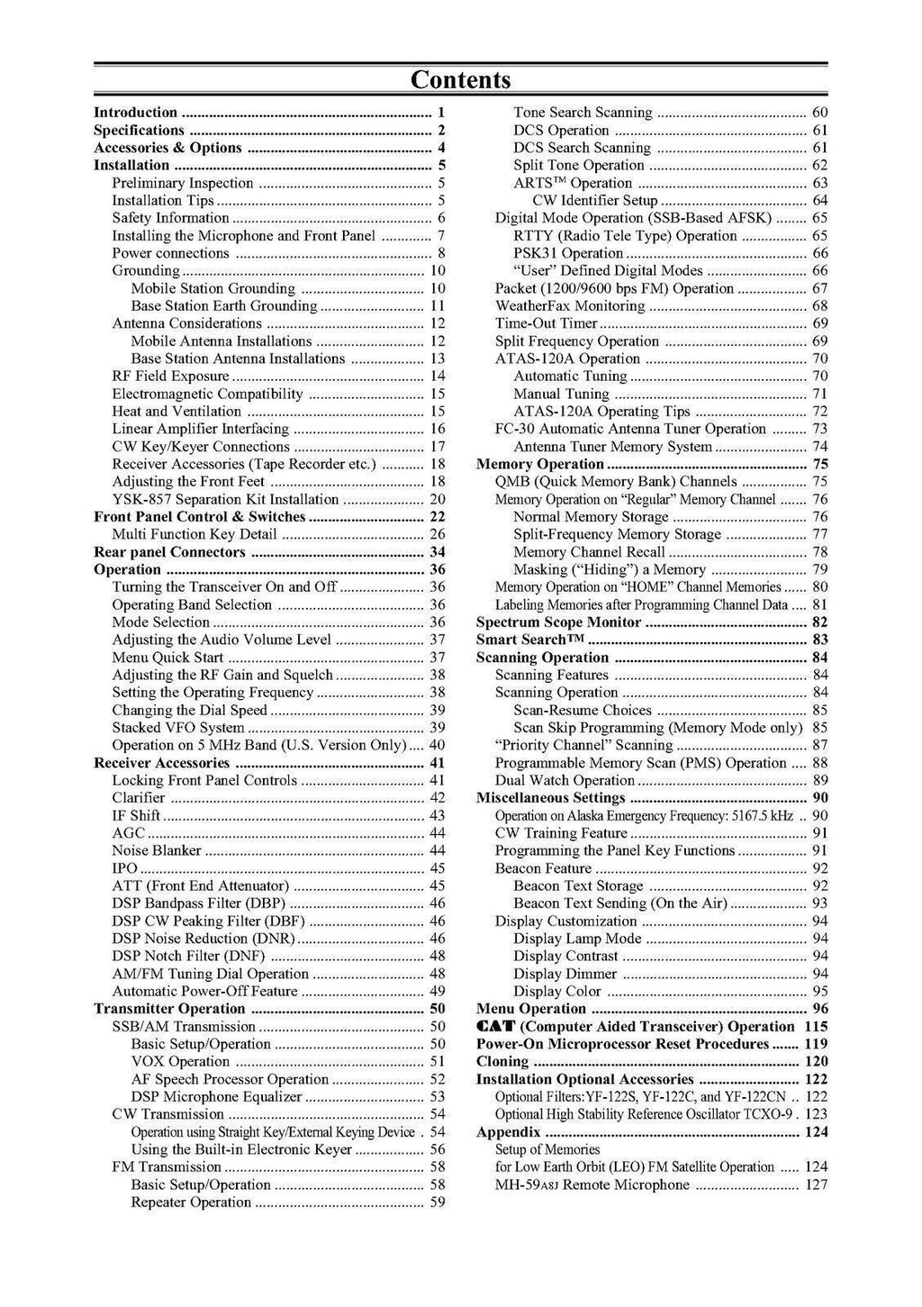 YAESU FT-857D Transceiver User Manual Owners Instructions - TOUGH WIRE BINDING