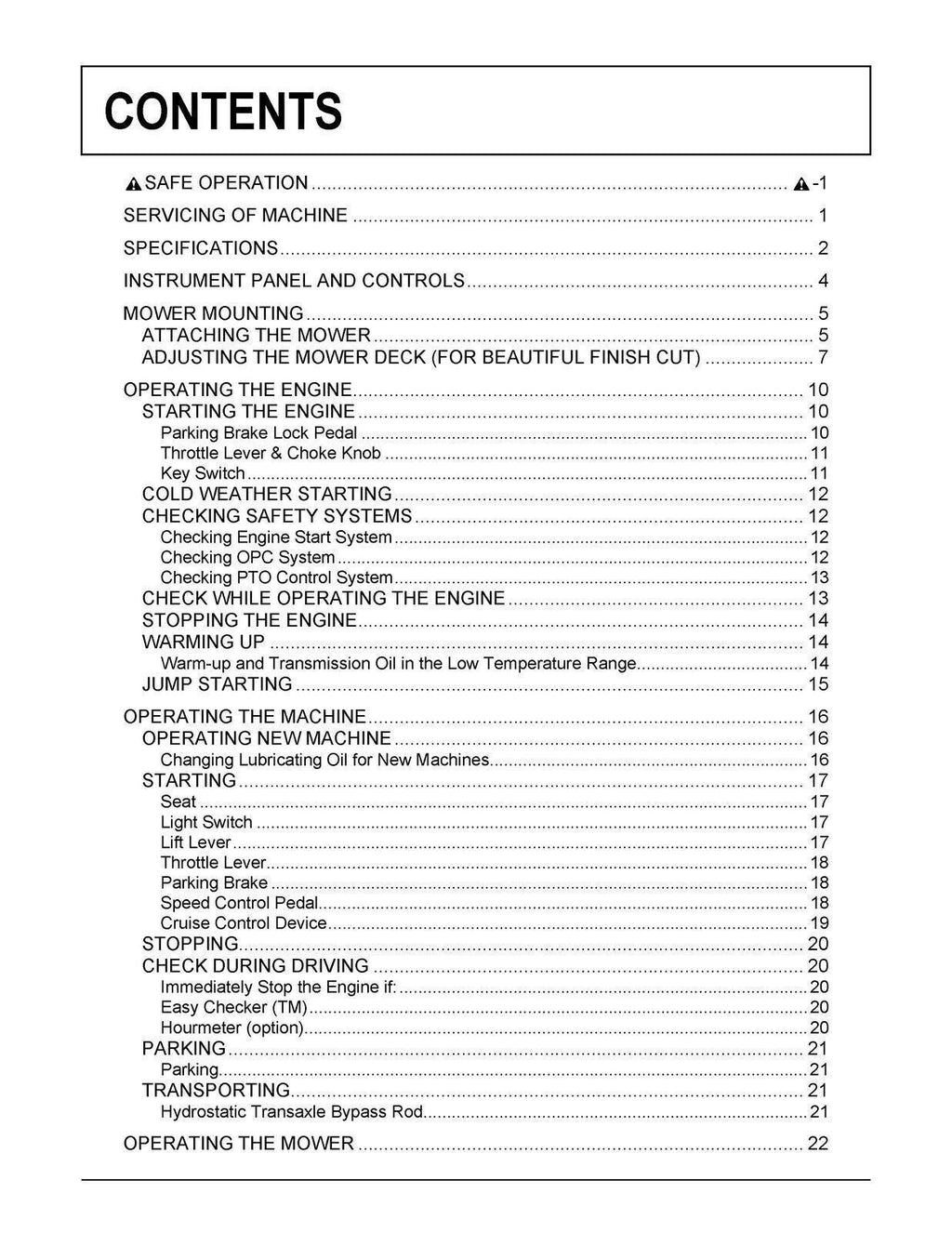 KUBOTA Tractor T1880 T2080 T2380 User Manual Operation Guide Durable Wire Bound