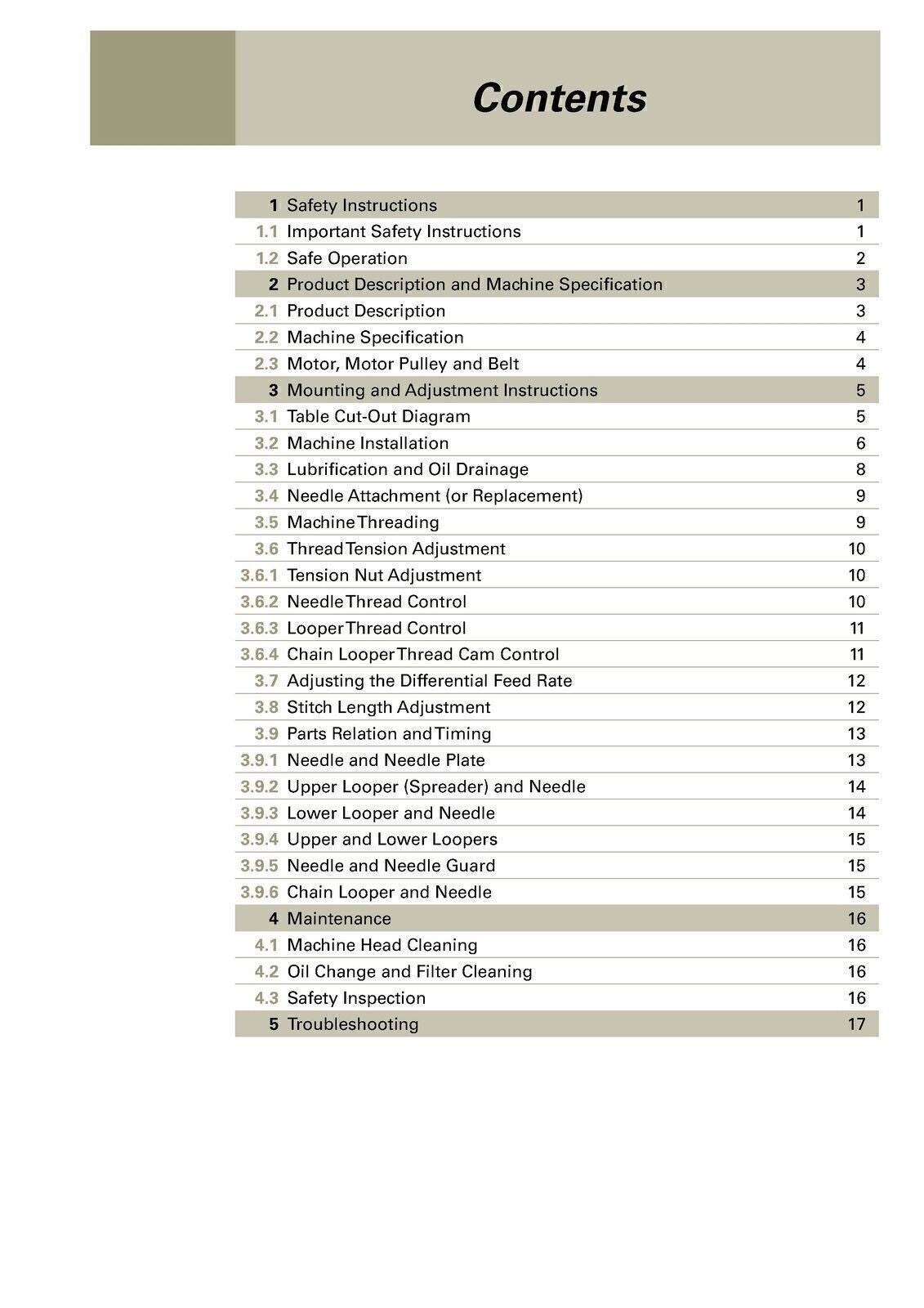SINGER 321C High Speed Overlock Machine User Manual Guide [DURABLE WIRE BINDING]
