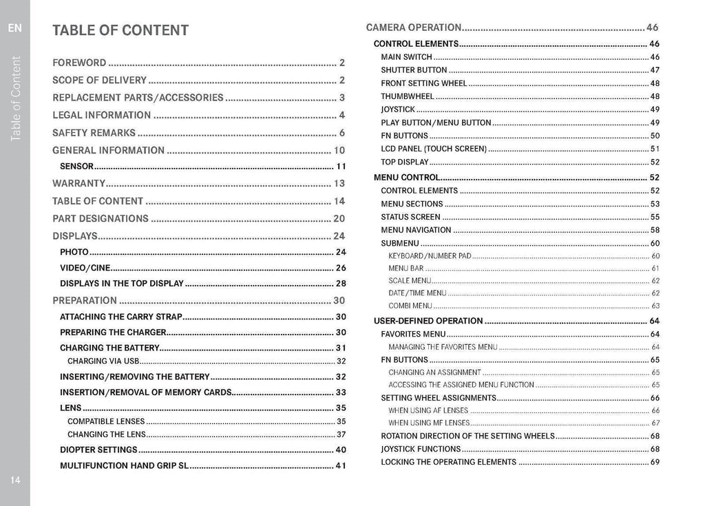 Leica SL2 Instruction User Manual: 220 Pages,  PVC Cover & DURABLE WIRE BINDING