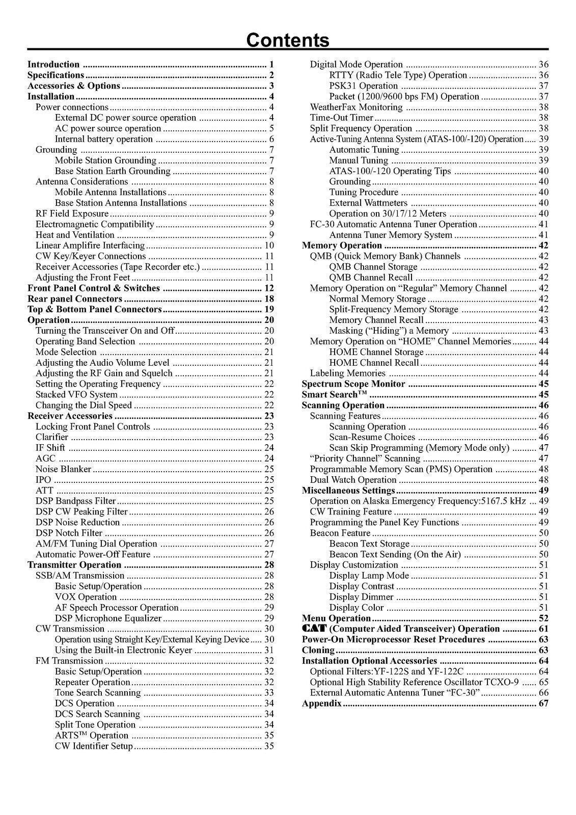 YAESU FT-897 Transceiver User Operating Manual - STEEL WIRE BOUND