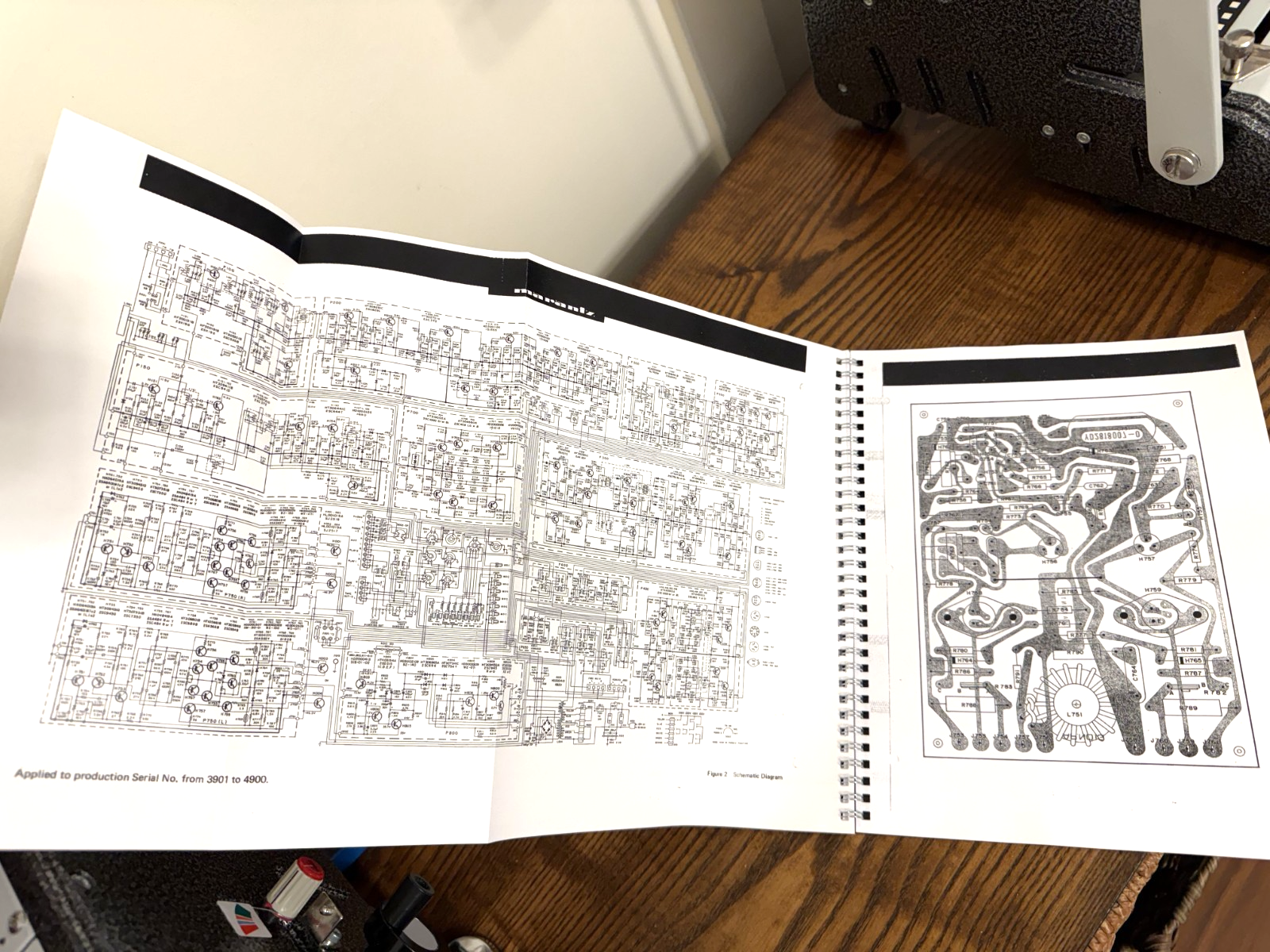 MARANTZ 2270 Receiver Service Manual - STEEL WIRE BOUND - COVERS - FOLDOUT PAGES