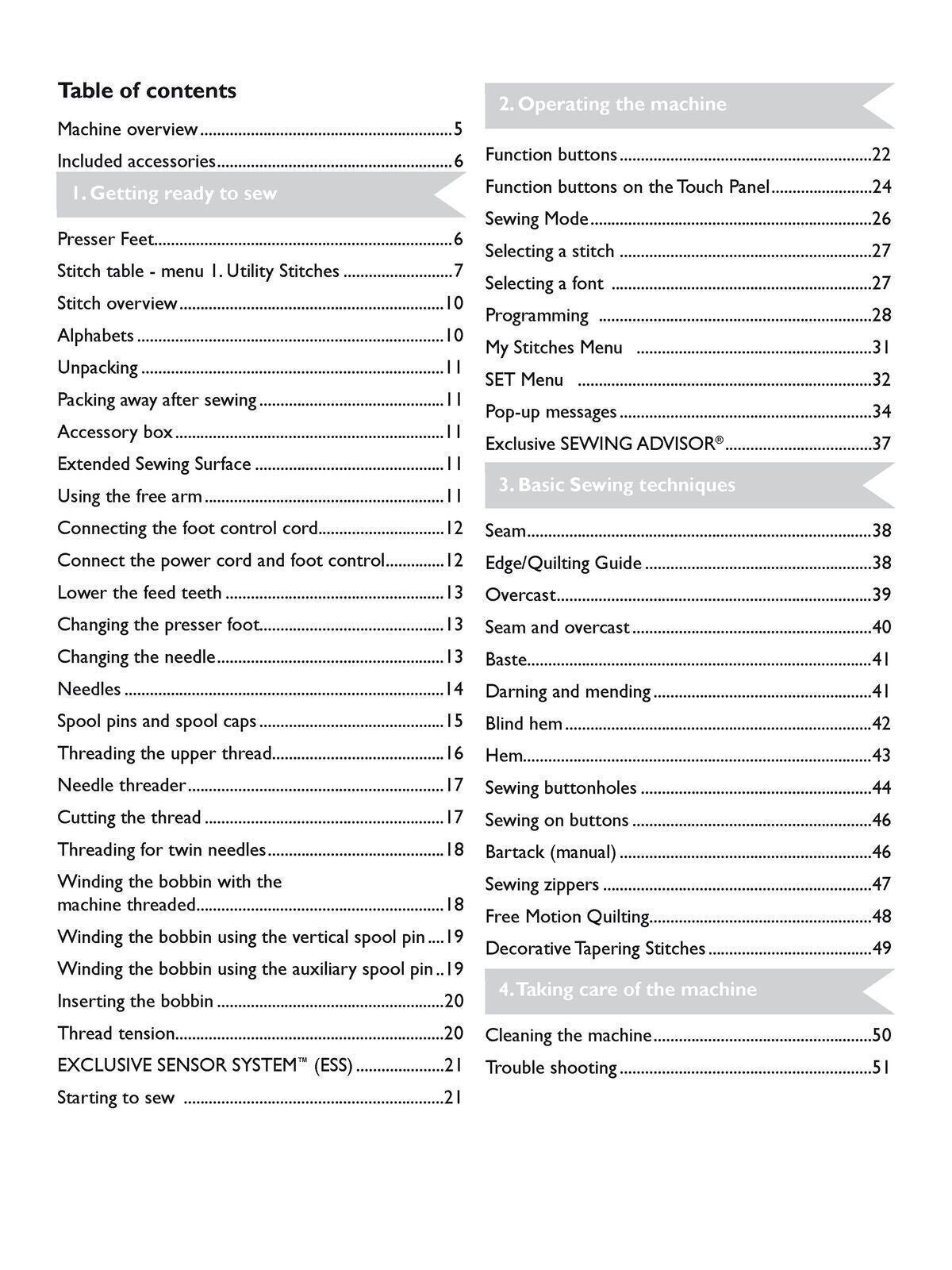 HUSQVARNA Viking Sapphire 930 User Instruction Manual - TOUGH WIRE BINDING
