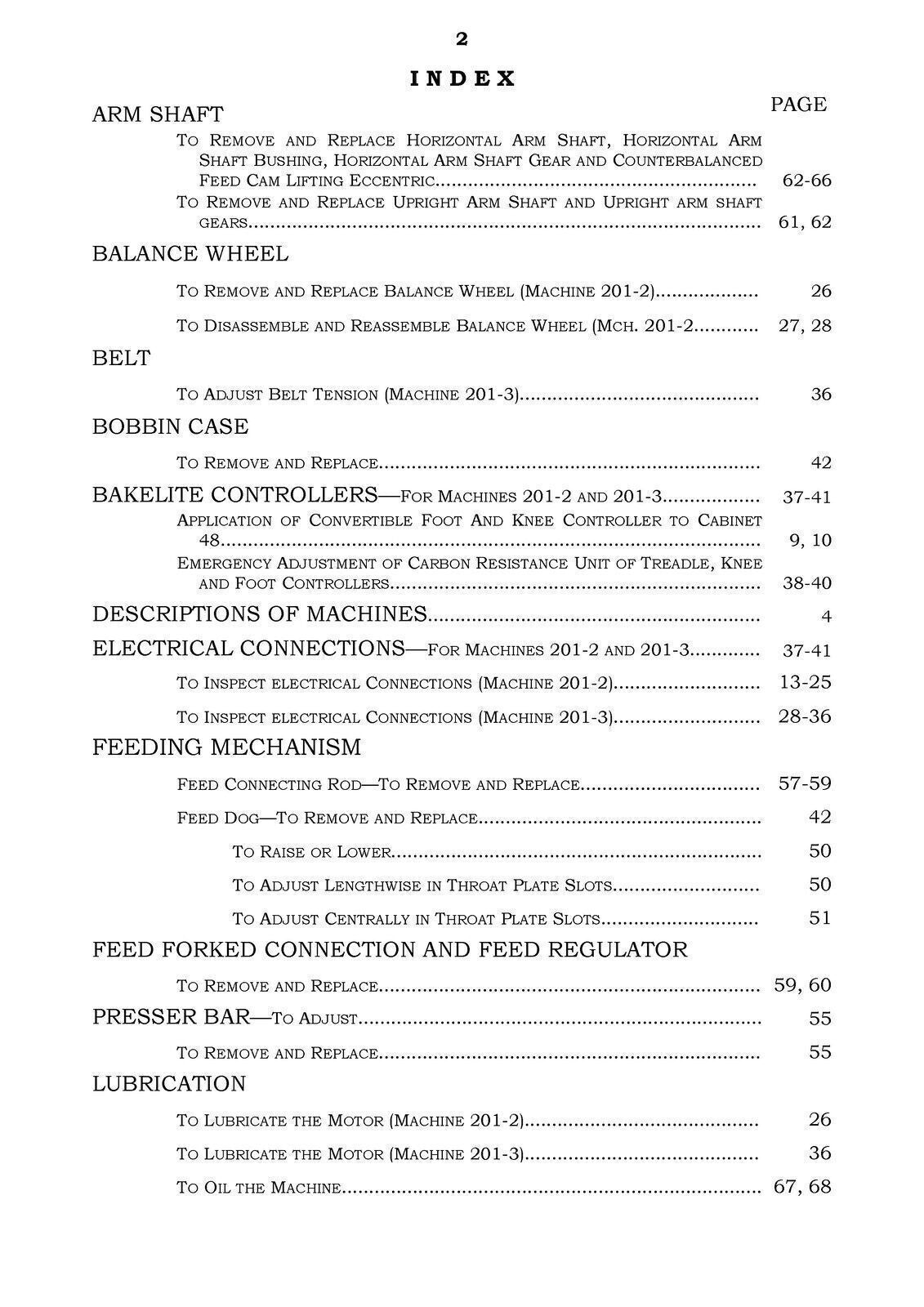 SINGER 201-1 201-2 201-3 201-4 1200-1 ADJUSTERS Manual - TOUGH WIRE BINDING