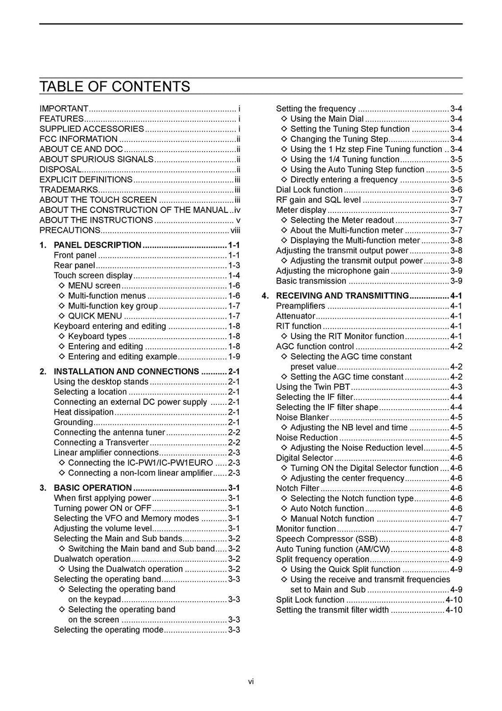 ICOM Transceiver IC-7610 Basic User Manual - STEEL WIRE BOUND - TOUGH COVERS