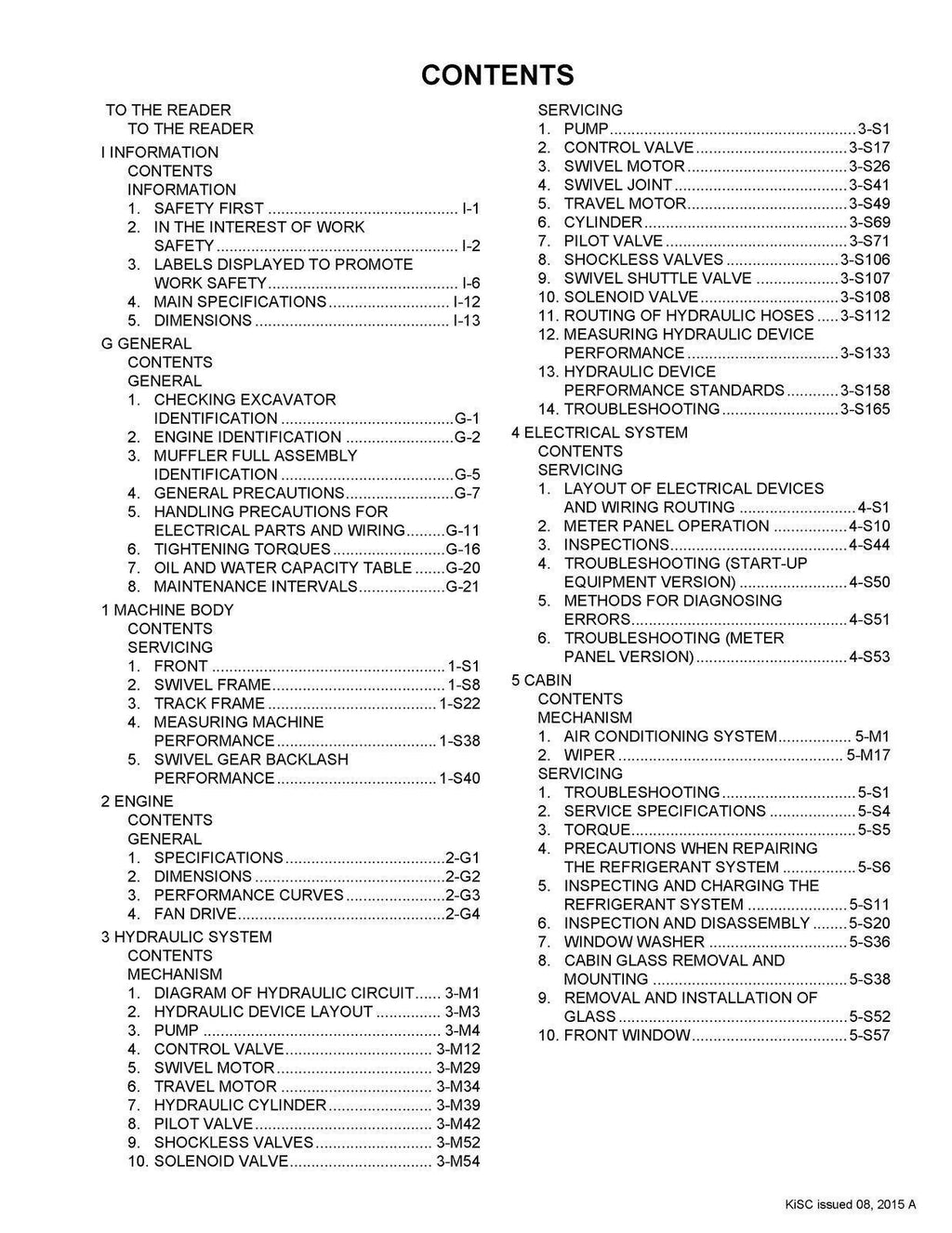 KUBOTA KX080-4 WSM EXCAVATOR MANUAL - WIRE BOUND - PROTECTIVE COVERS - 519 PGS