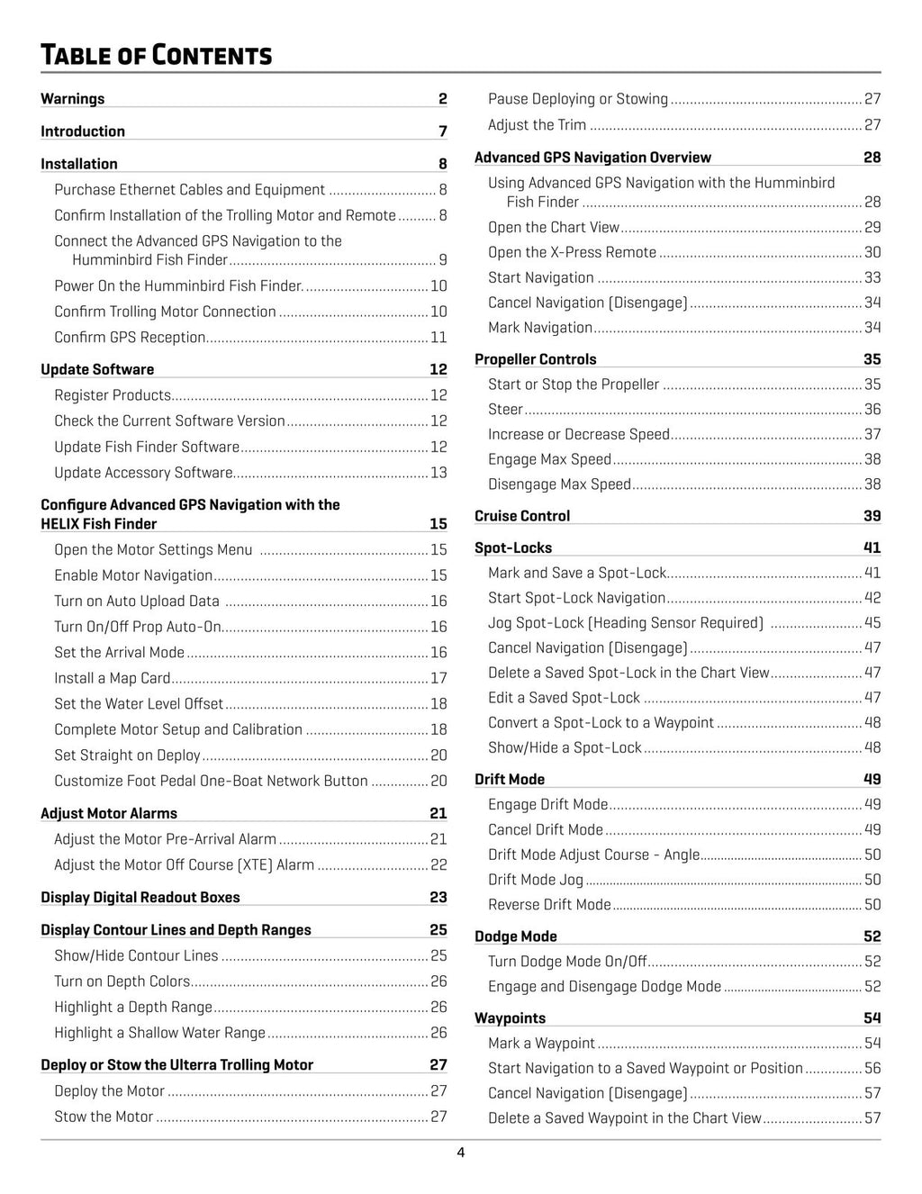 HUMMINBIRD ADVANCED GPS NAVIGATION Operators Guide Manual - WIRE BOUND - COVERS