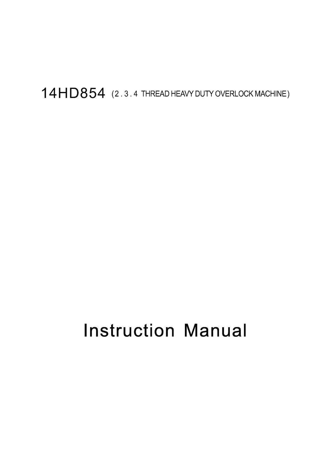 SINGER 14HD854 Sewing Machine User Manual Instructions [DURABLE WIRE BINDING]