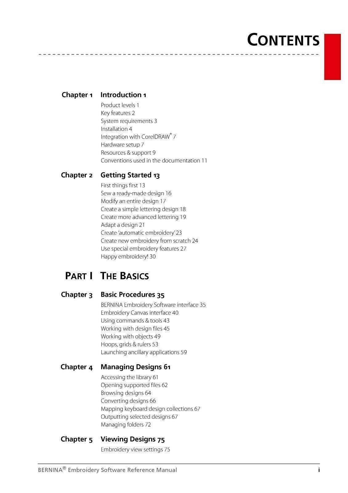 BERNINA Embroidery Software 9 Manual Mastery Bundle WIRE Bound