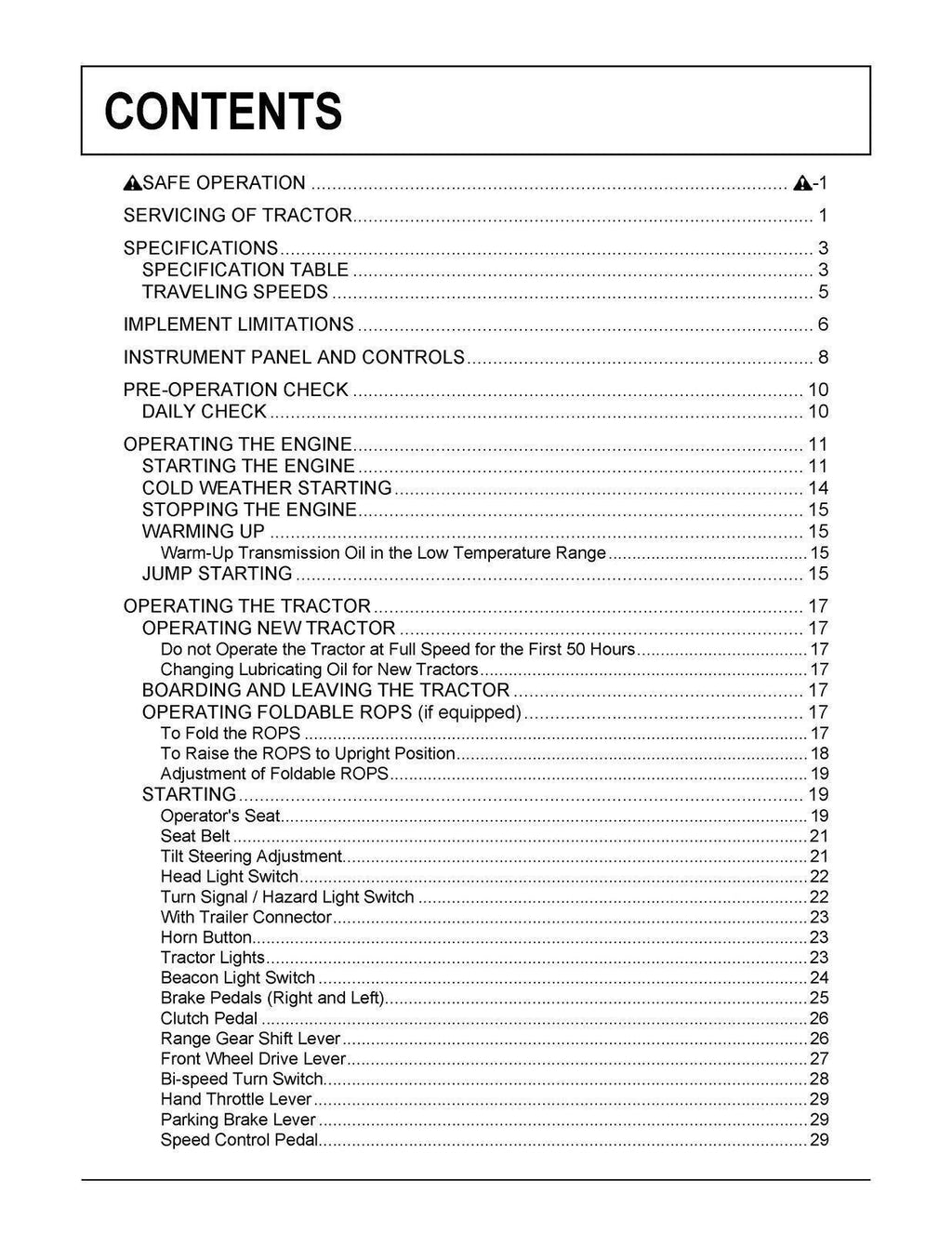 KUBOTA STW34 STW37 STW40 OPERATORS MANUAL - STEEL WIRE BOUND - PROTECTIVE COVERS