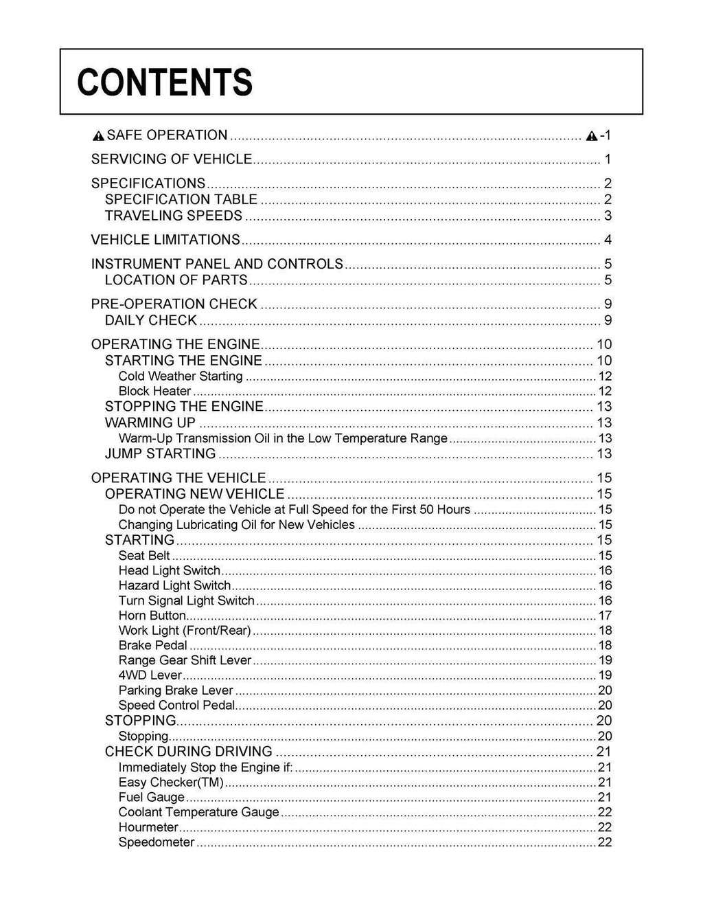KUBOTA RTV1140CPX OPERATORS MANUAL - STEEL WIRE BOUND - PROTECTIVE COVERS
