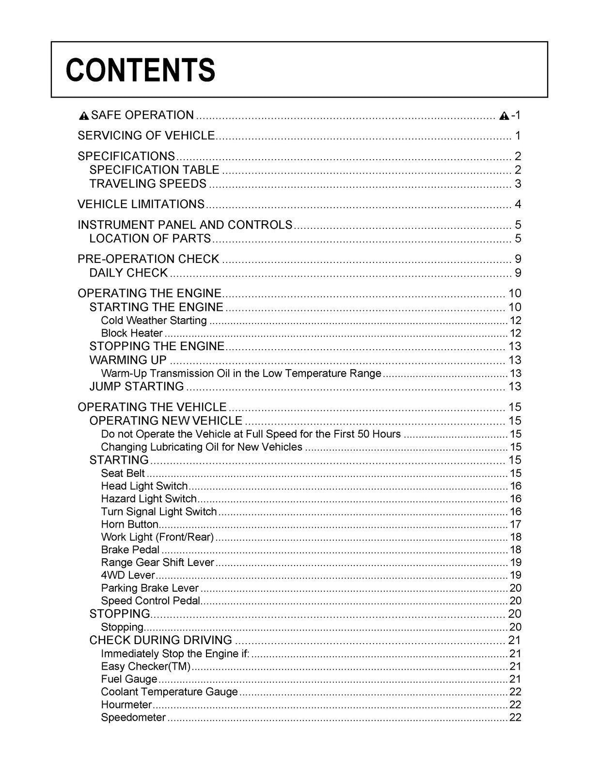 KUBOTA RTV1140CPX OPERATORS MANUAL - STEEL WIRE BOUND - PROTECTIVE COVERS