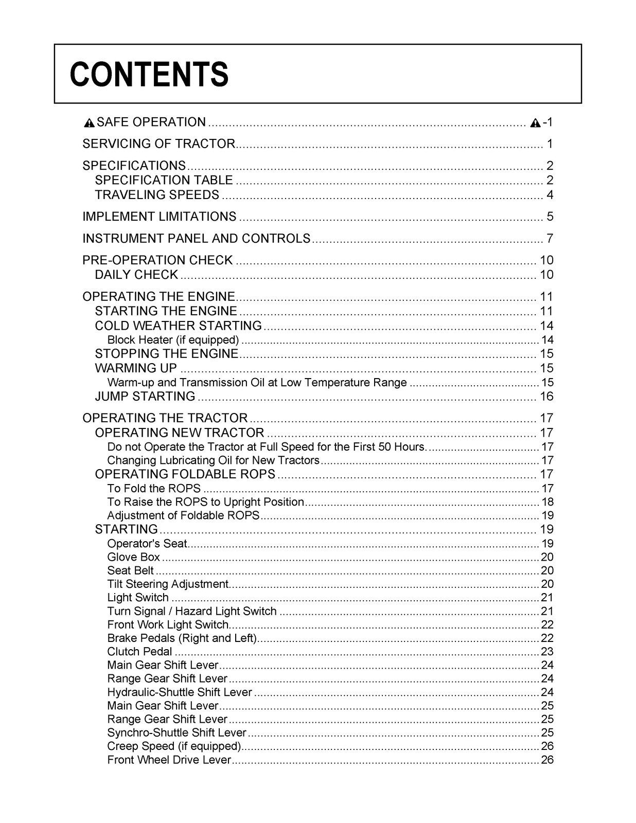 KUBOTA M5040 M6040 M7040 ROPS TRACTOR OPERATORS MANUAL - WIRE BOUND - COVERS