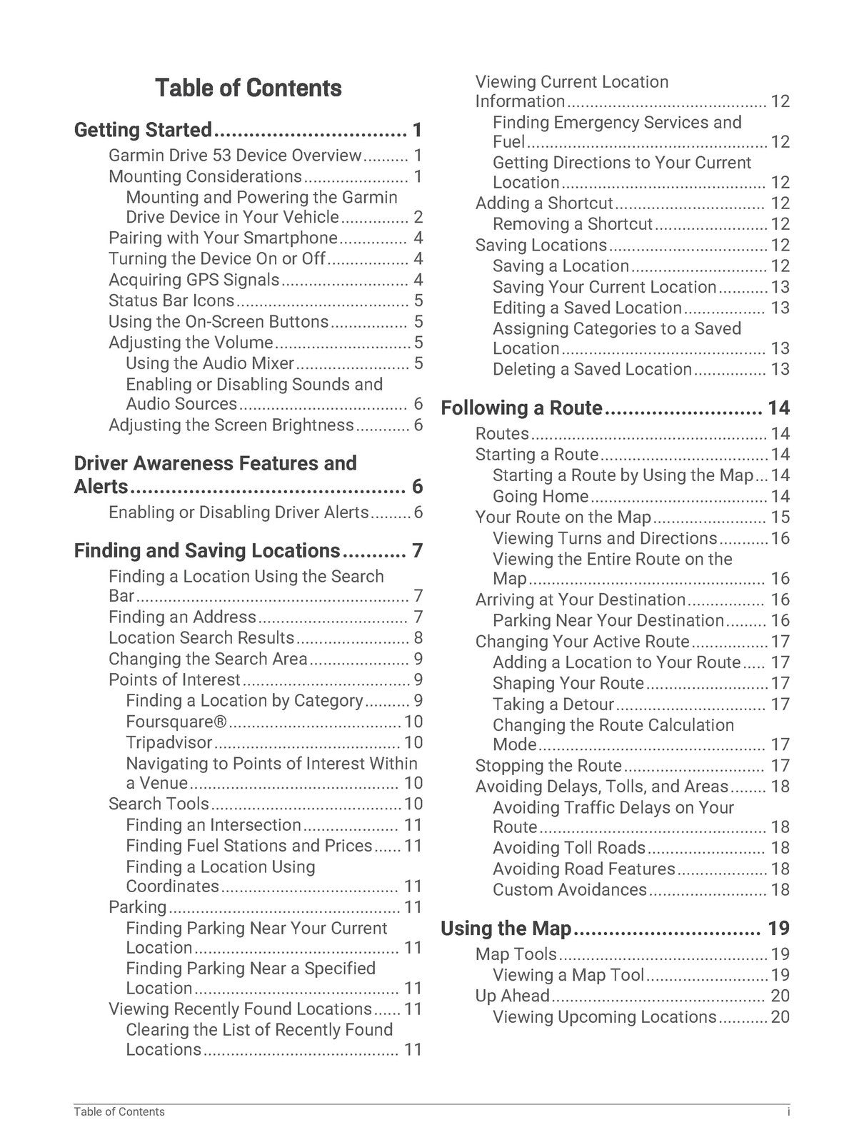 GARMIN DRIVE 53 AND LIVE TRAFFIC Owners Manual - STEEL WIRE BOUND - TOUGH COVERS