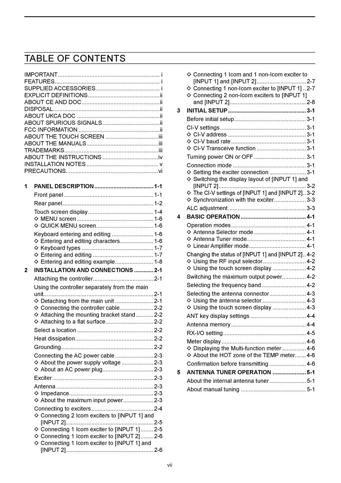 ICOM IC-PW2 Amplifier Instruction Manual - STEEL WIRE BOUND - PROTECTIVE COVERS