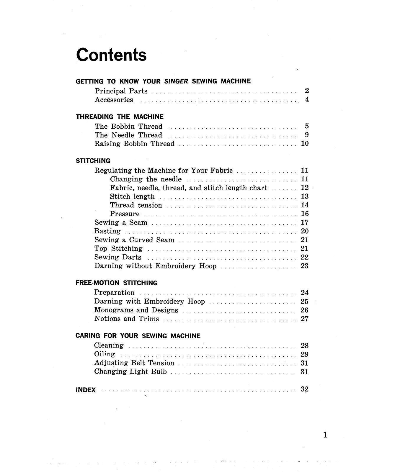 SINGER 239 Fashion Mate Sewing Machine User Manual Guide - TOUGH WIRE BINDING